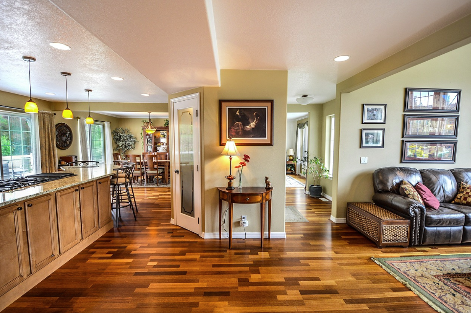 open plan floor